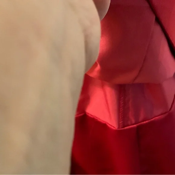 Michaelangelo Red Satin Gown - Picture 16 of 16